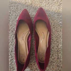 Time and Tru Women's Burgundy Flats